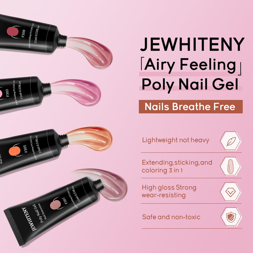JEWHITENY slip solution with brush for smooth gel shaping
