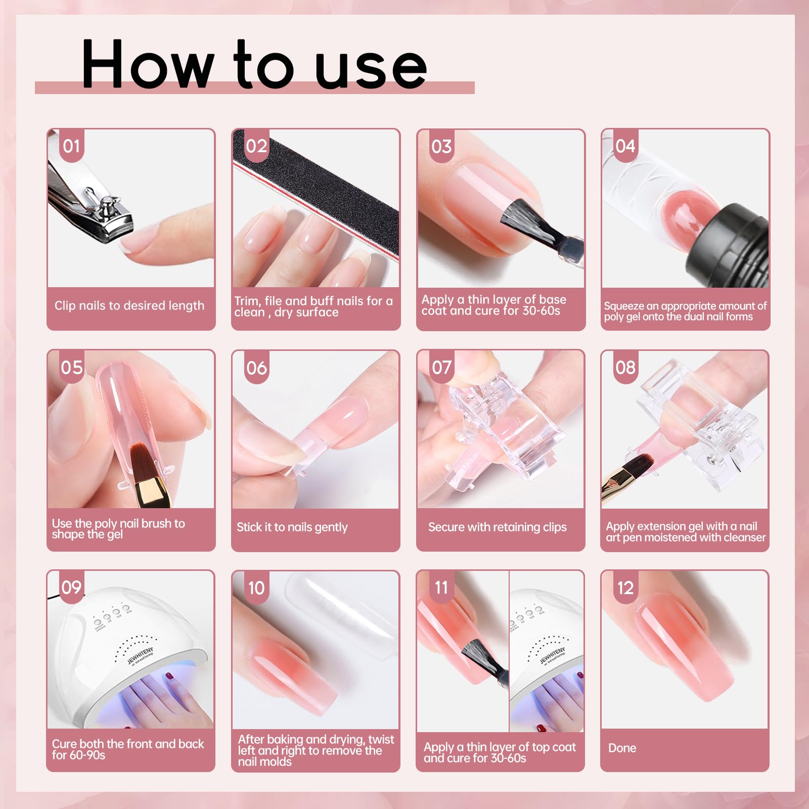 JEWHITENY tools and files arrangement enabling neat shaping and removal