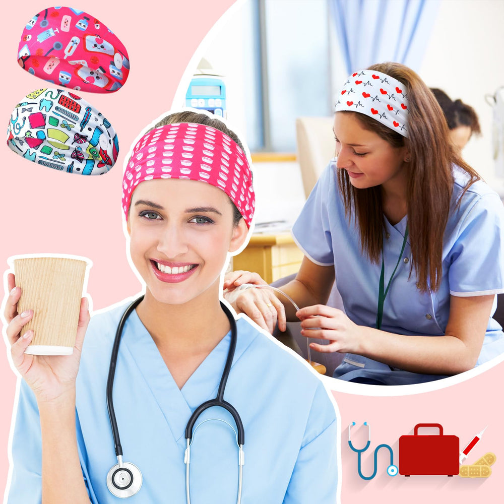 Jexine assortment laid flat displaying medical and festive pattern options