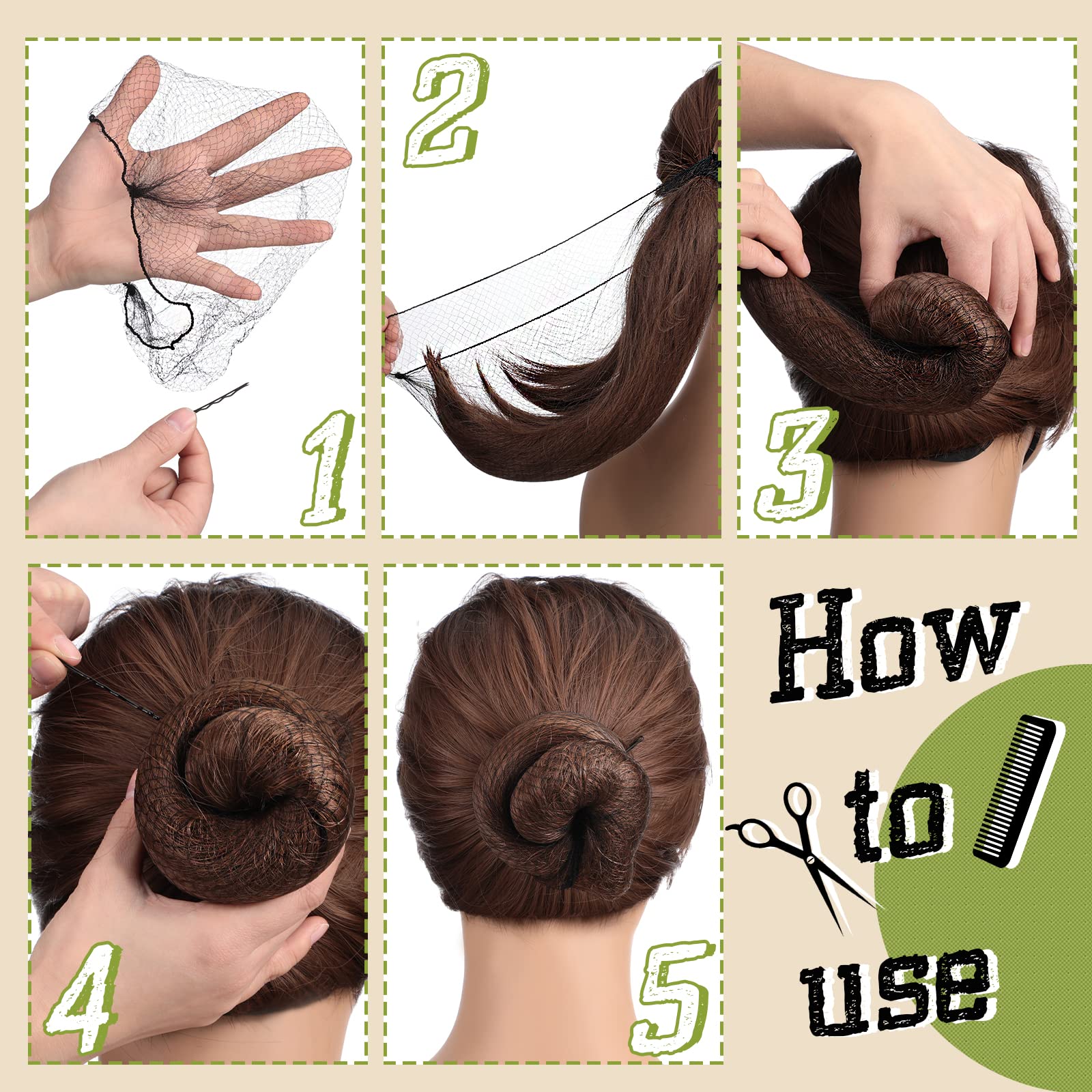 Jexine hair net stretched on hand illustrating one-size-fit convenience