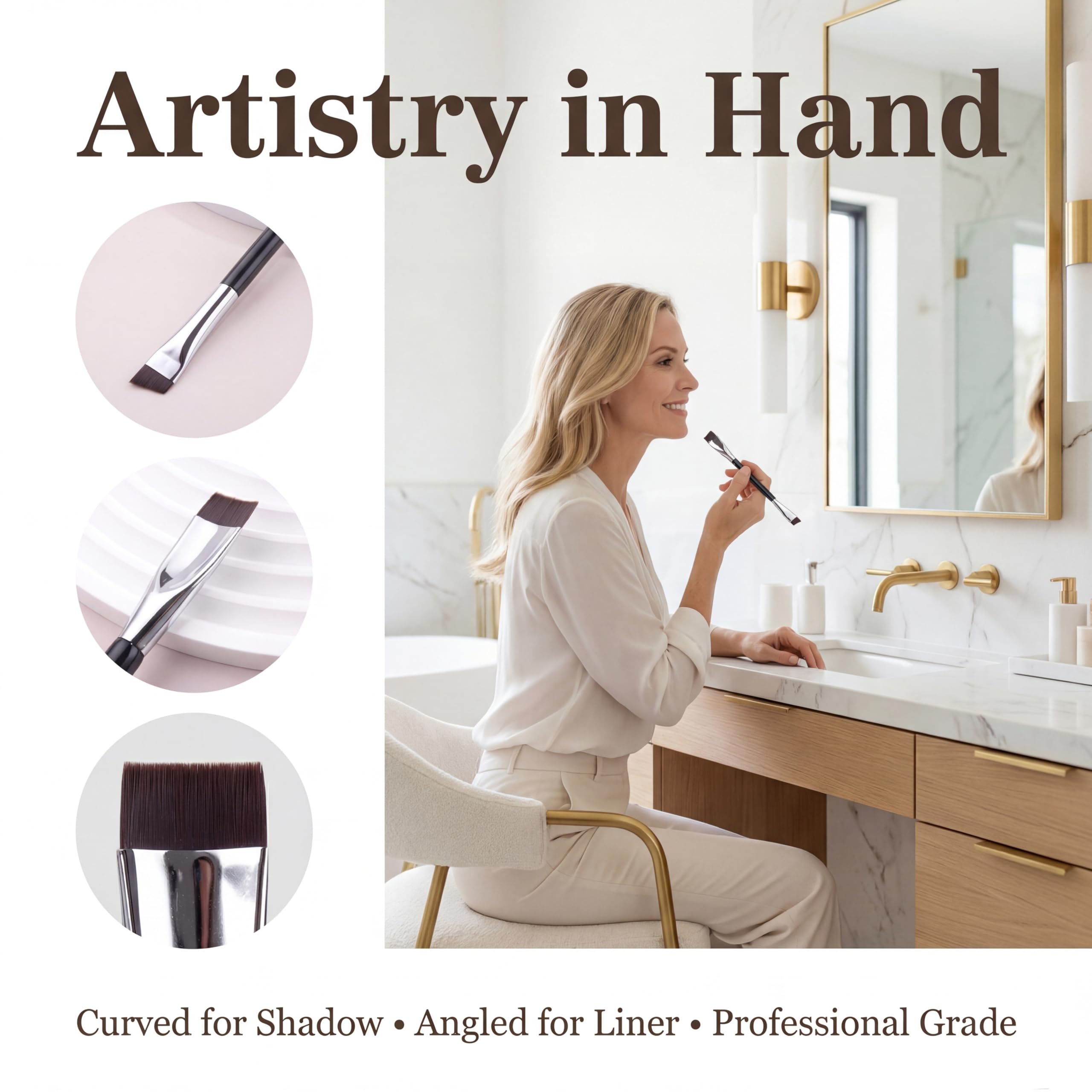 JEZTDKLE polished ferrule and black handle detail showing durable construction benefit