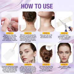 JHTZZML adhesive tabs and strips laid out for easy self-application