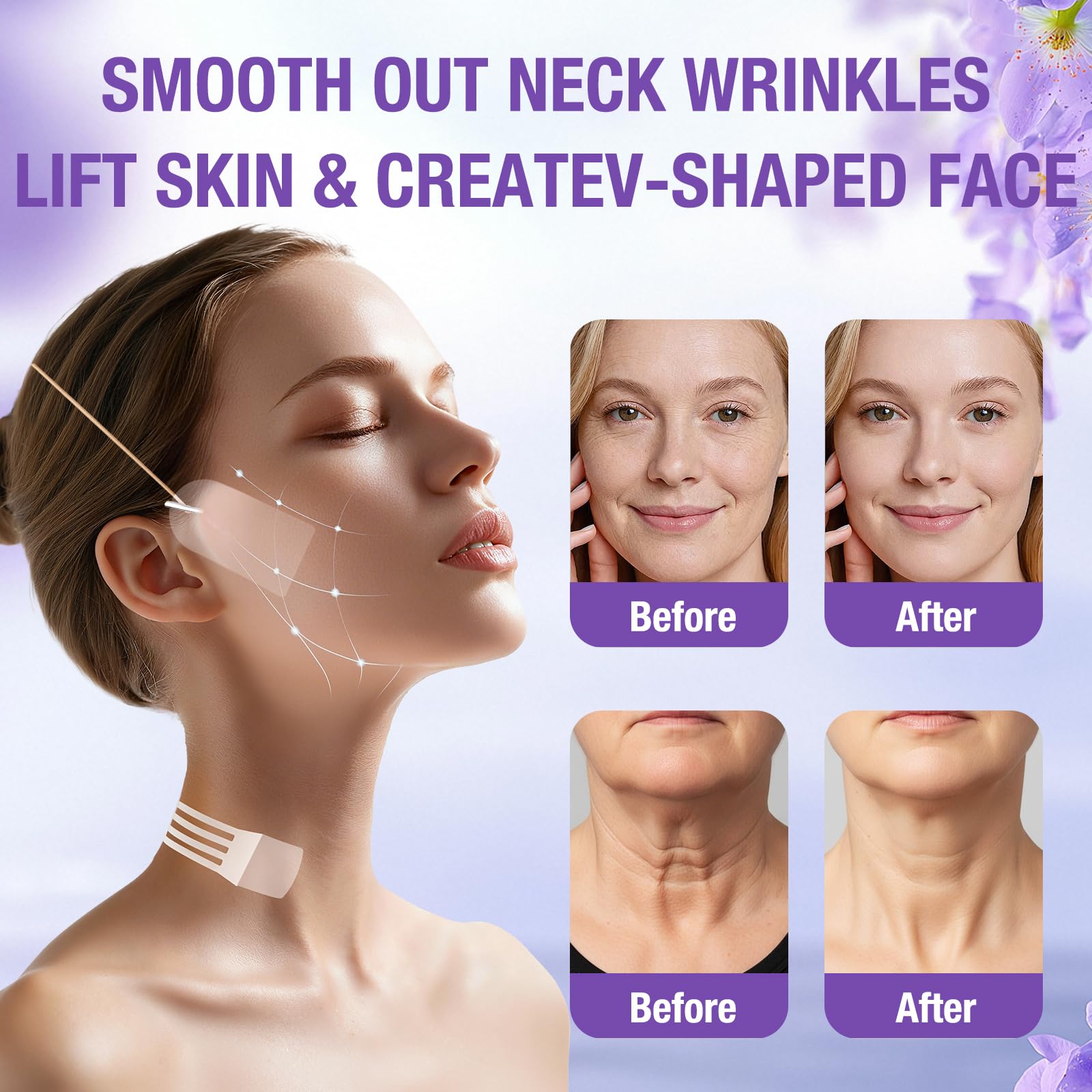 JHTZZML strip hidden under makeup showing near-invisibility advantage