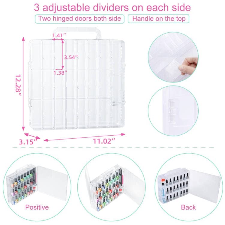 JIASHENG compact case on shelf demonstrating space-saving visible storage benefit