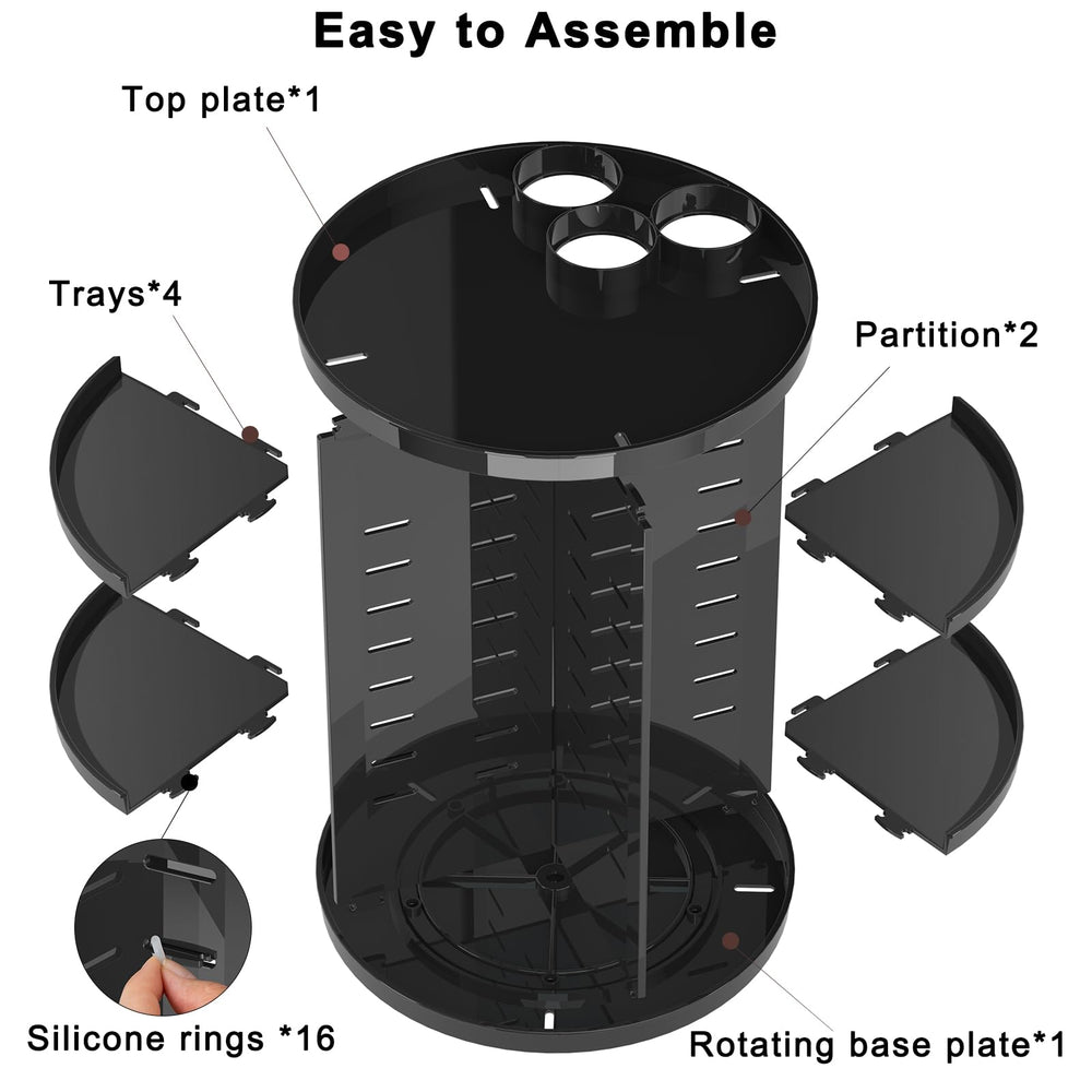 Jiavarry disassembled trays for easy cleaning and reconfiguration