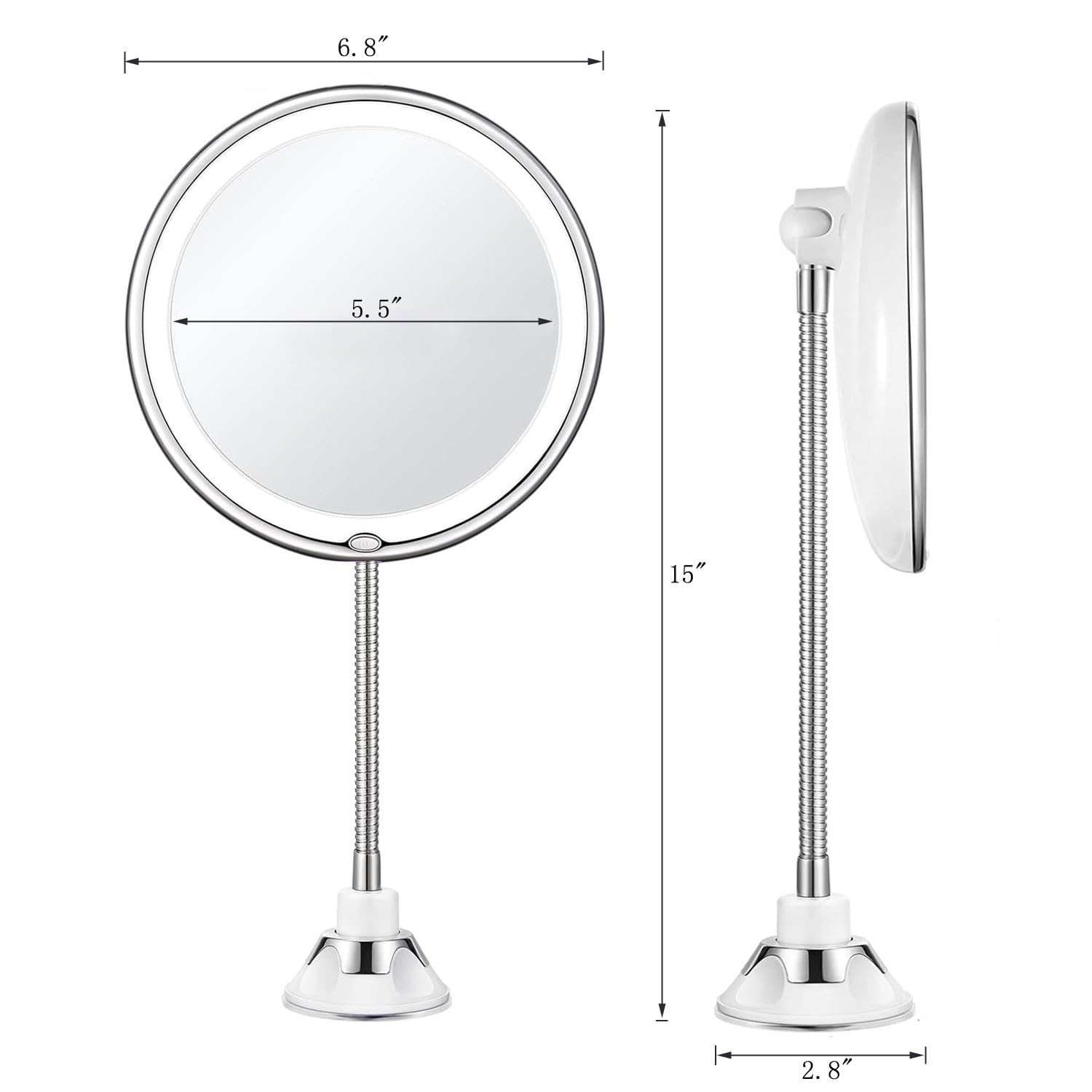 JiBen LED turned on illuminating face for accurate-color benefit