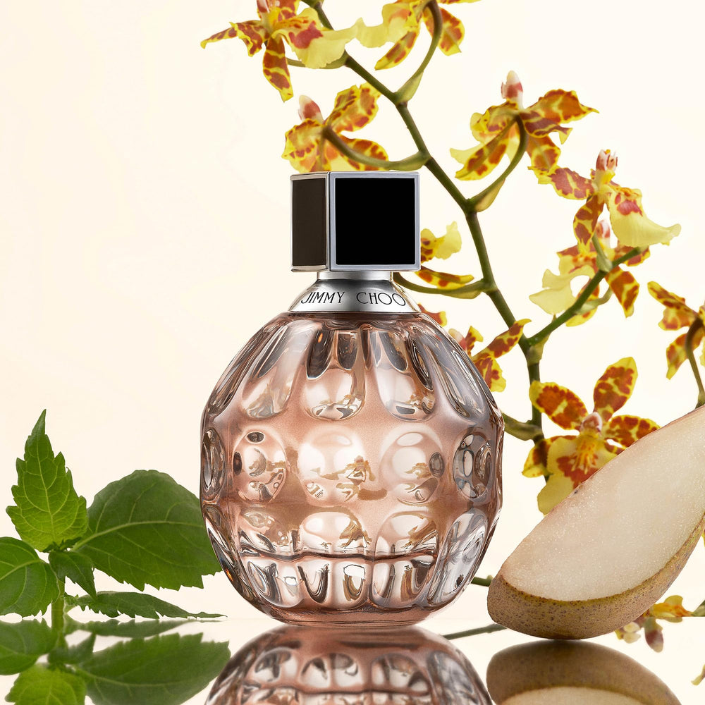 Jimmy Choo lotion texture close-up showing creamy hydration for soft skin
