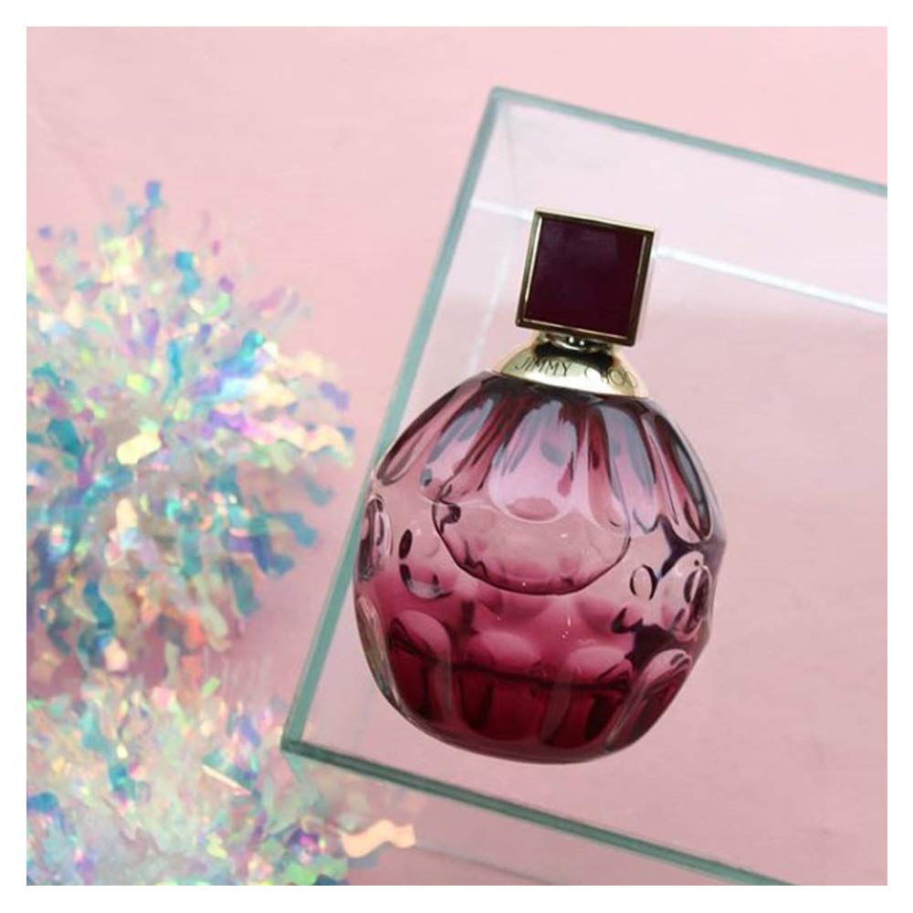 JIMMY CHOO Fever lifestyle evening look on vanity evoking night-out confidence