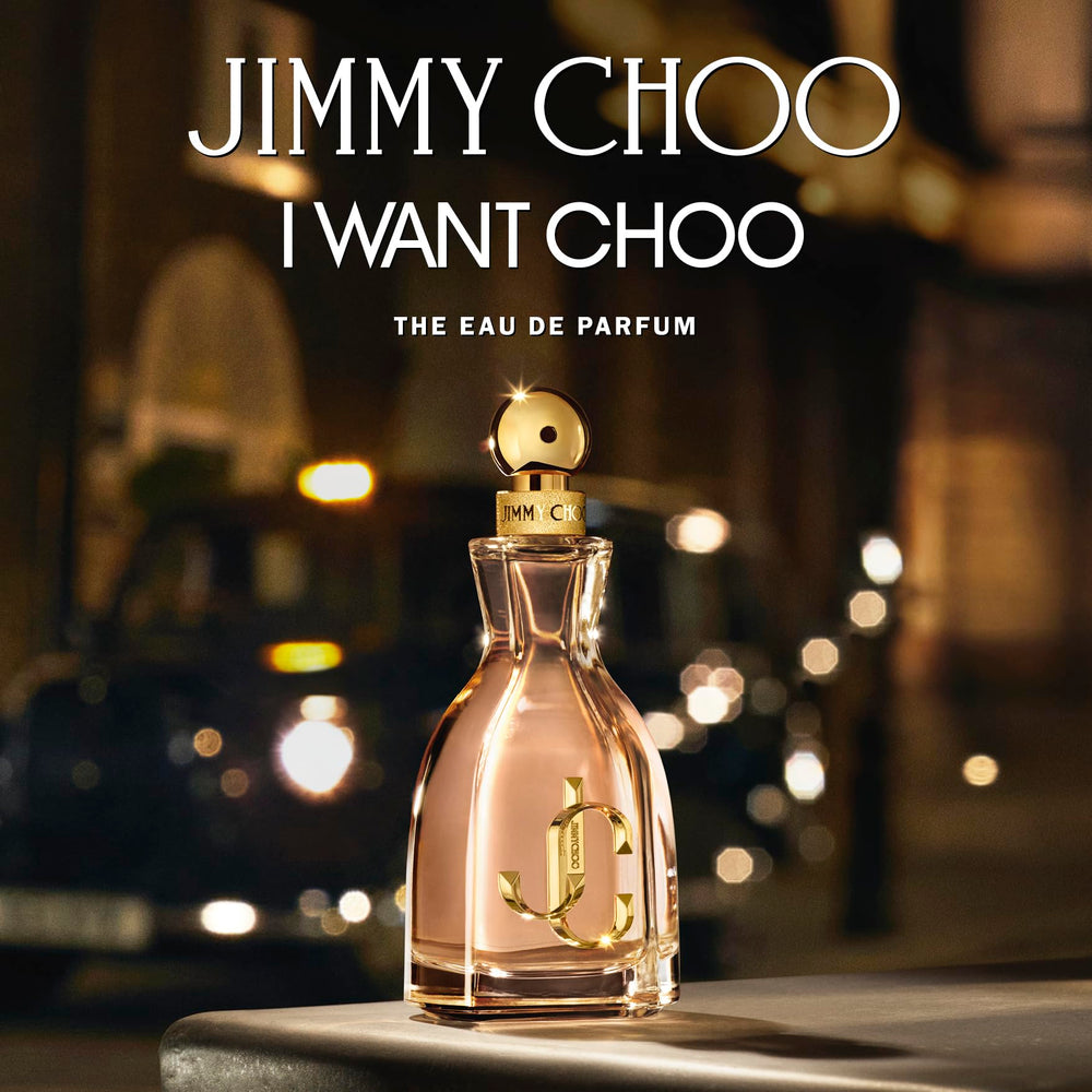 JIMMY CHOO boxed packaging emphasizing origin and gifting appeal
