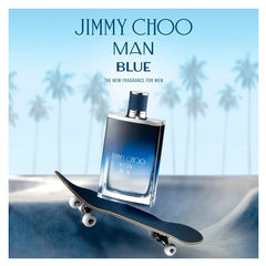 JIMMY CHOO lifestyle shot of bottle in urban setting suggesting versatile wear