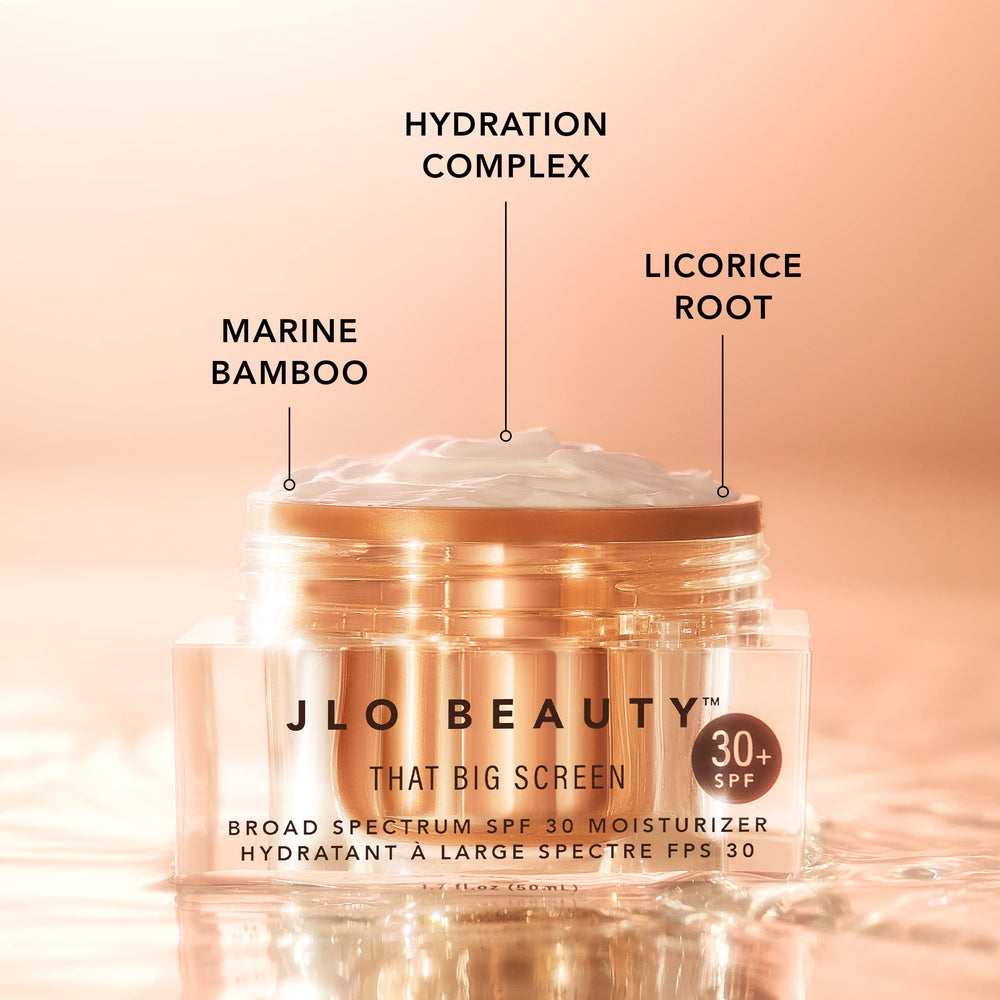 JLO BEAUTY used under makeup showing smooth base and no white cast
