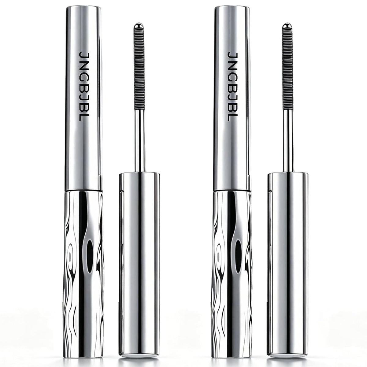 JNGBJBL front packaging showing two black mascara tubes and brand clarity