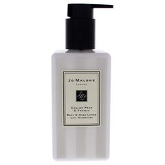 Jo Malone lotion being dispensed from pump for easy application benefit