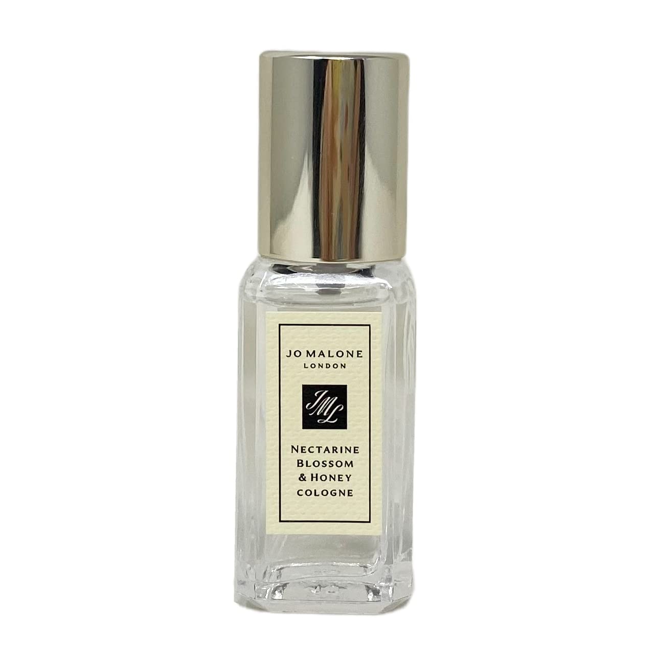 Jo Malone travel bottle front view showing compact design and easy portability benefit