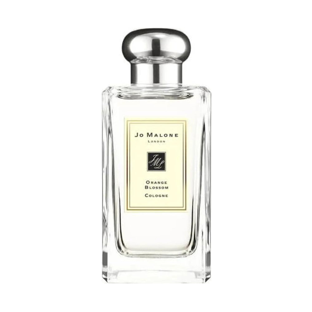 Jo Malone orange blossom bottle front view showing elegant packaging and wearable citrus-floral scent