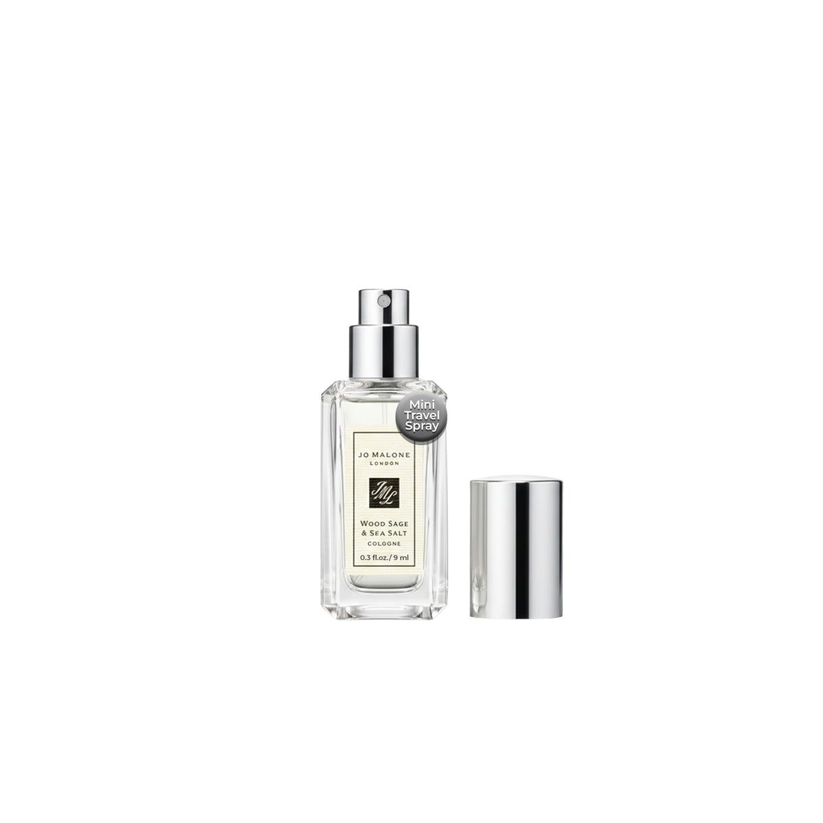 Jo Malone front packaging showing sample bottle and label for clear identification and gifting benefit