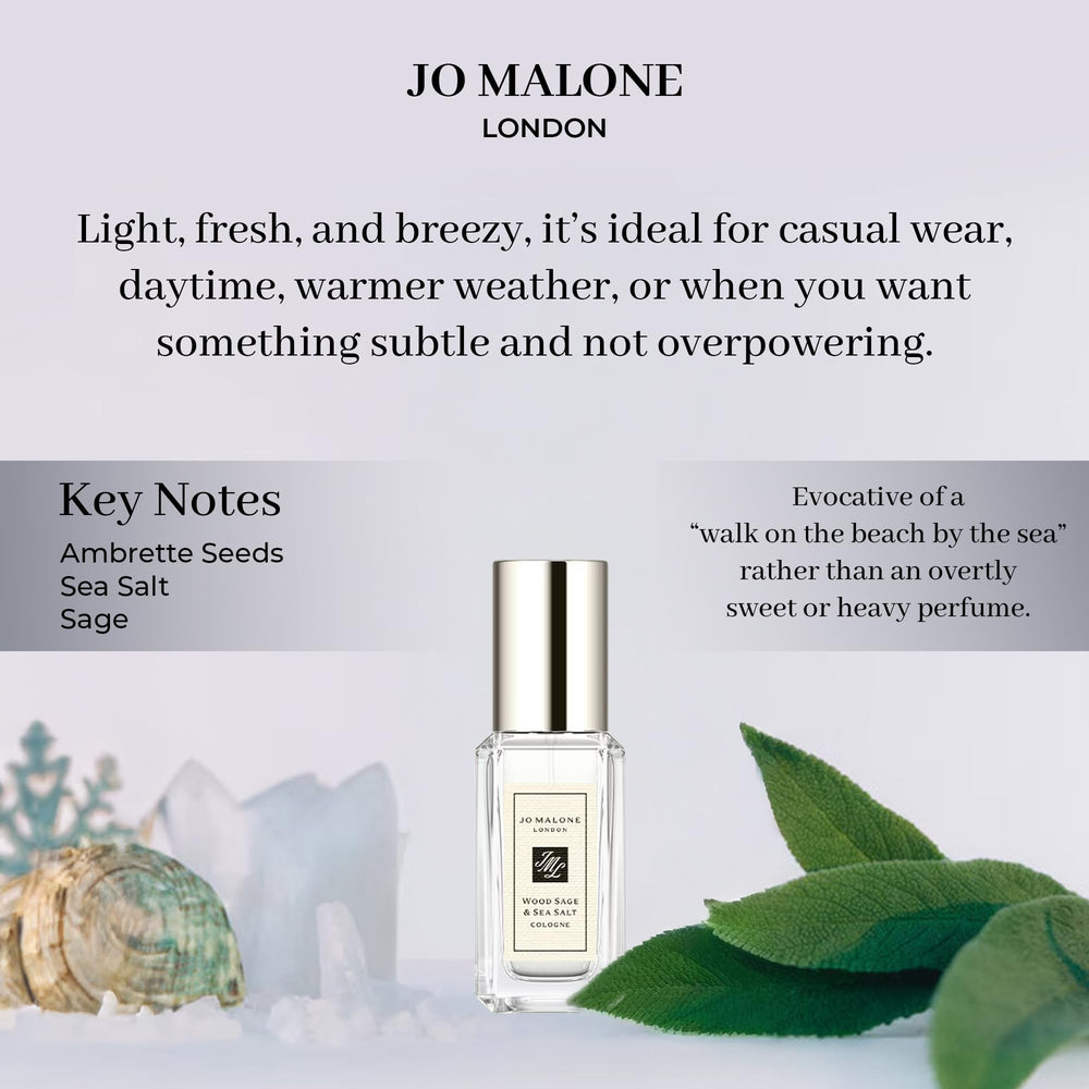 Jo Malone sample held in hand to show 9 ml scale and travel-friendly convenience benefit