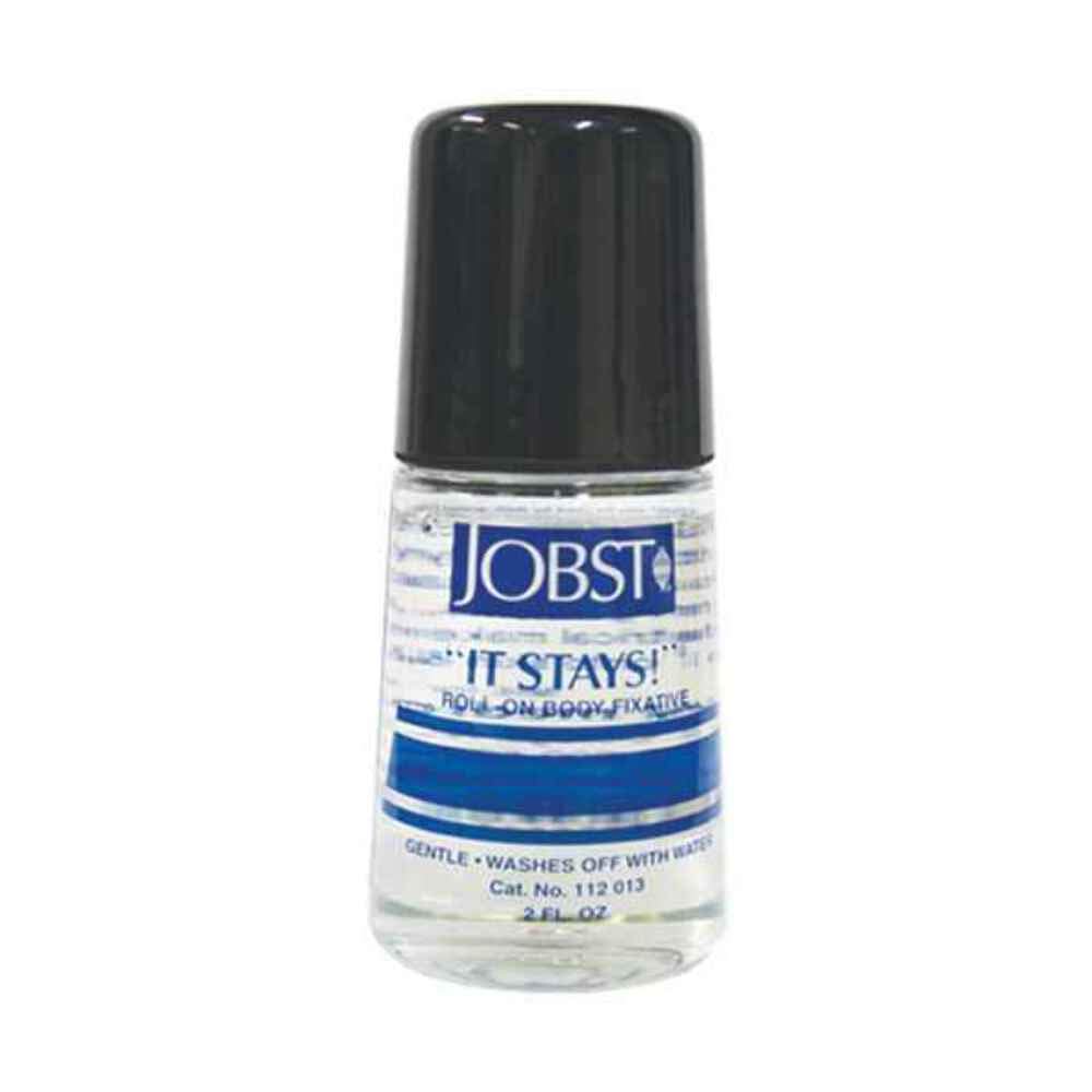 JOBST roll-on application on thigh demonstrating secure hold and easy use