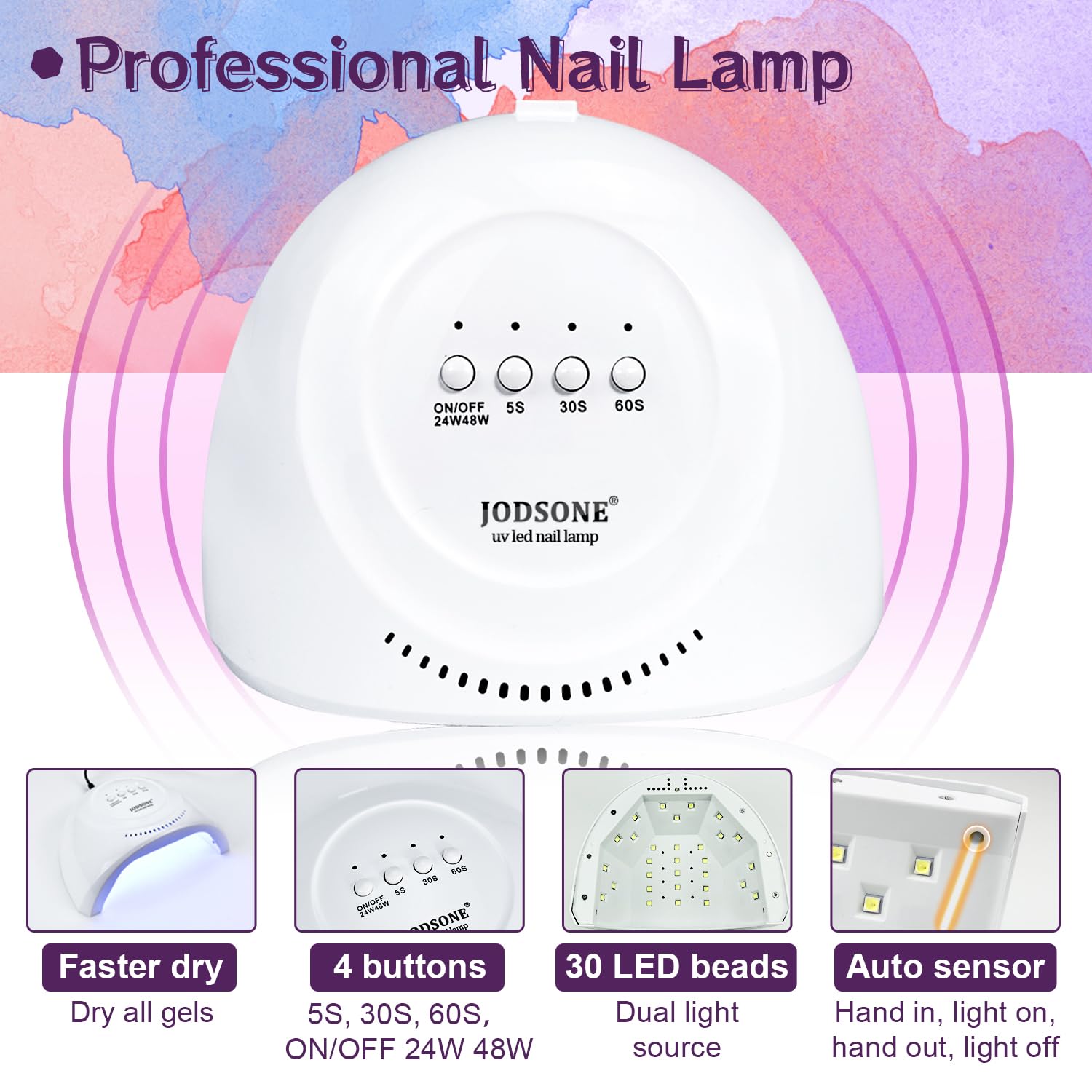 JODSONE 32 gel polish shades displayed to offer versatile color choices