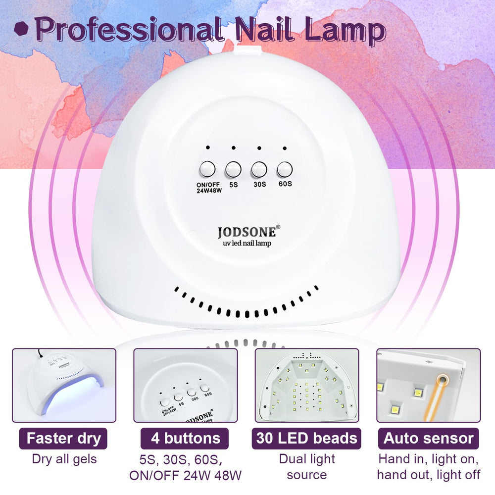 JODSONE 32 gel polish shades displayed to offer versatile color choices