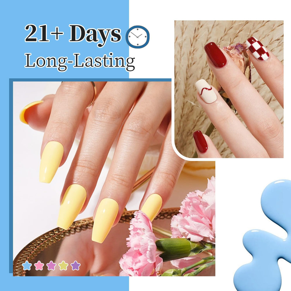 JODSONE hand applying gel polish illustrating easy at-home application