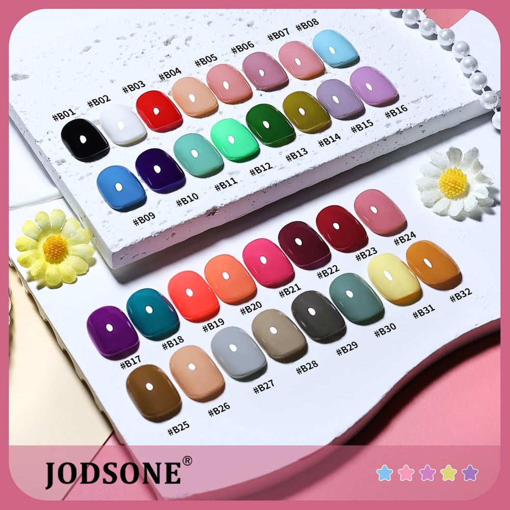 JODSONE bottle label close-up showing same-color-in-bottle accuracy for faster choices