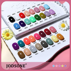 JODSONE bottle label close-up showing same-color-in-bottle accuracy for faster choices