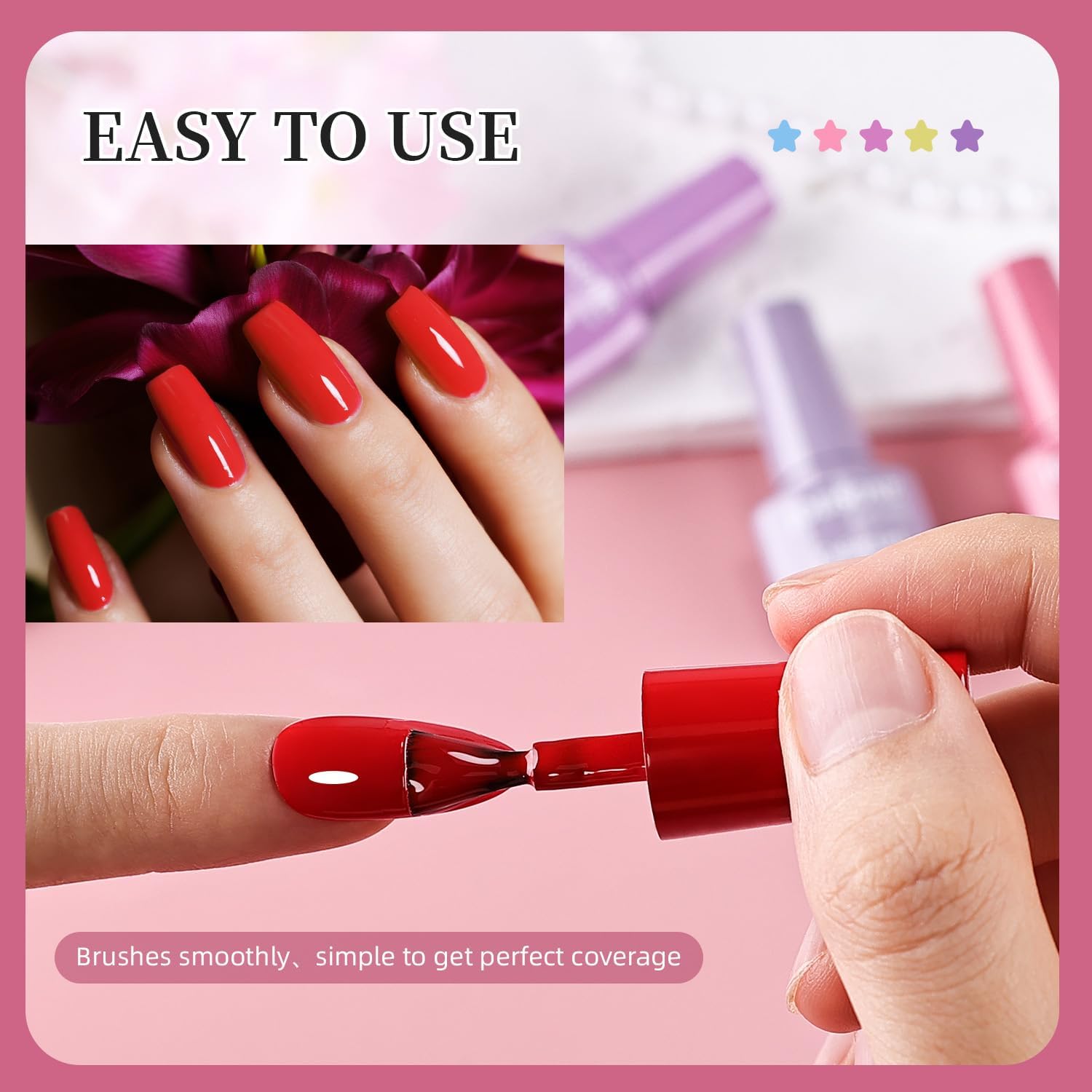 JODSONE glitter topcoat sparkle highlighting reflective particles for festive nails