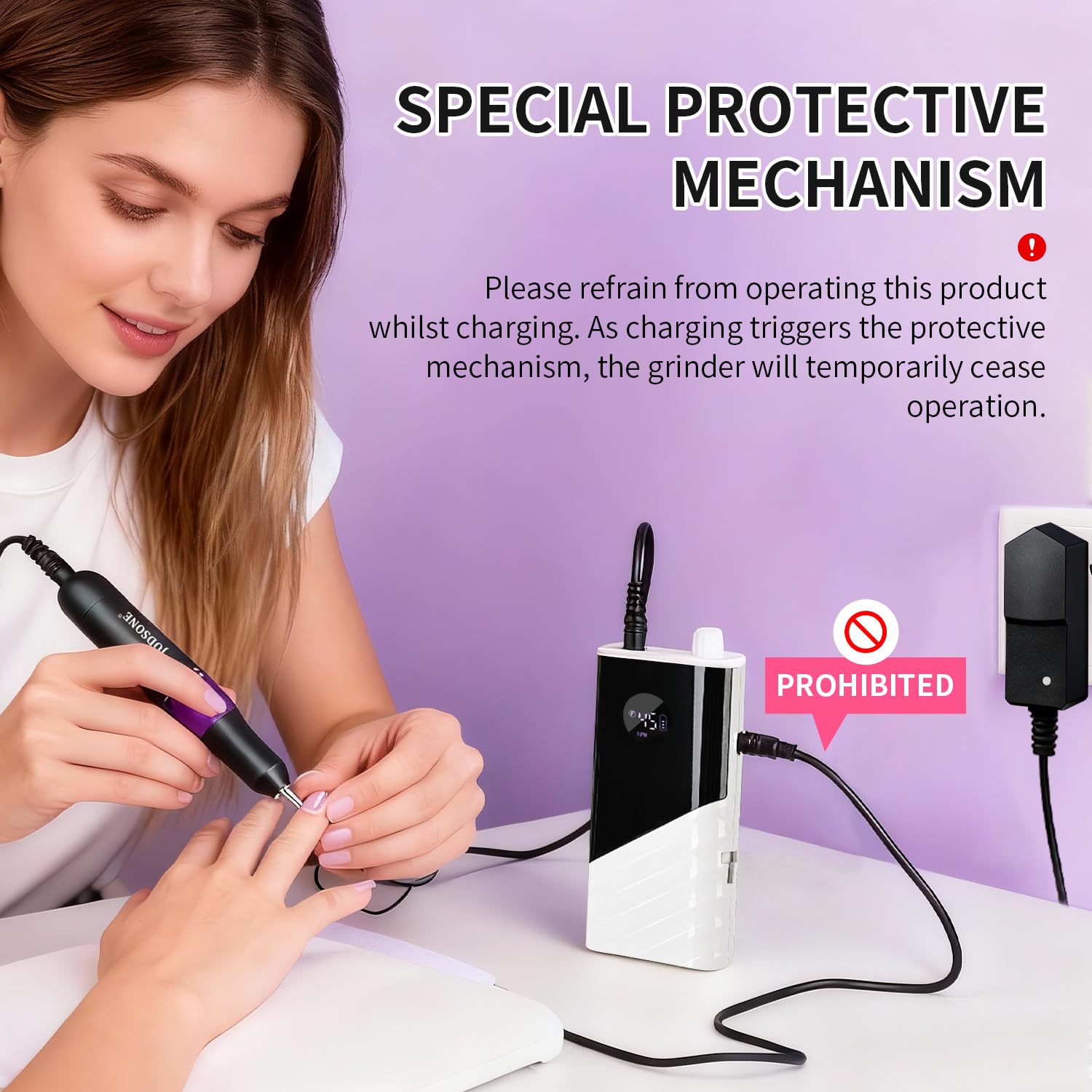 JODSONE handpiece close-up highlighting ergonomic grip for steady control