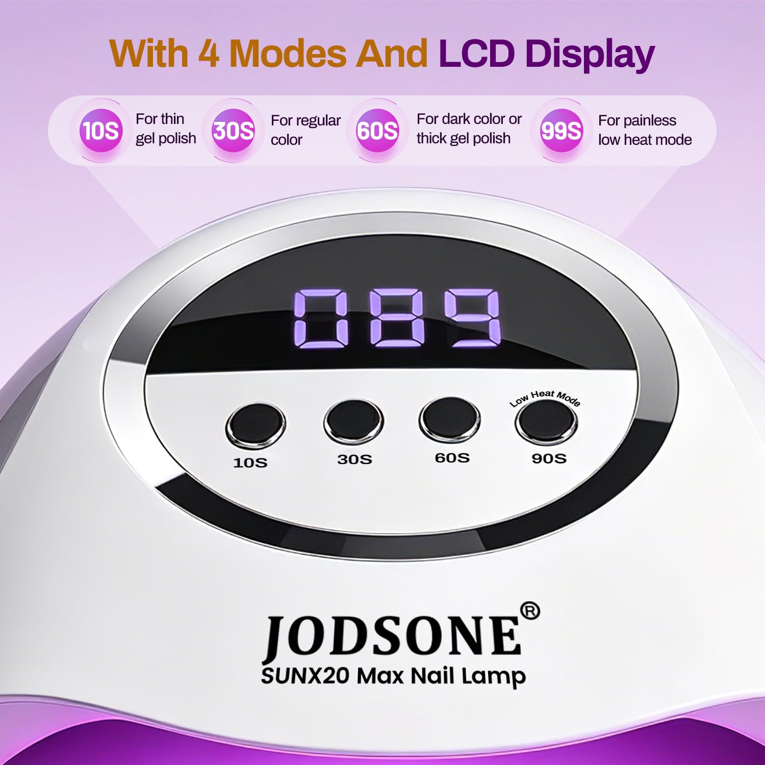 JODSONE LCD display and buttons providing clear timers and easy control