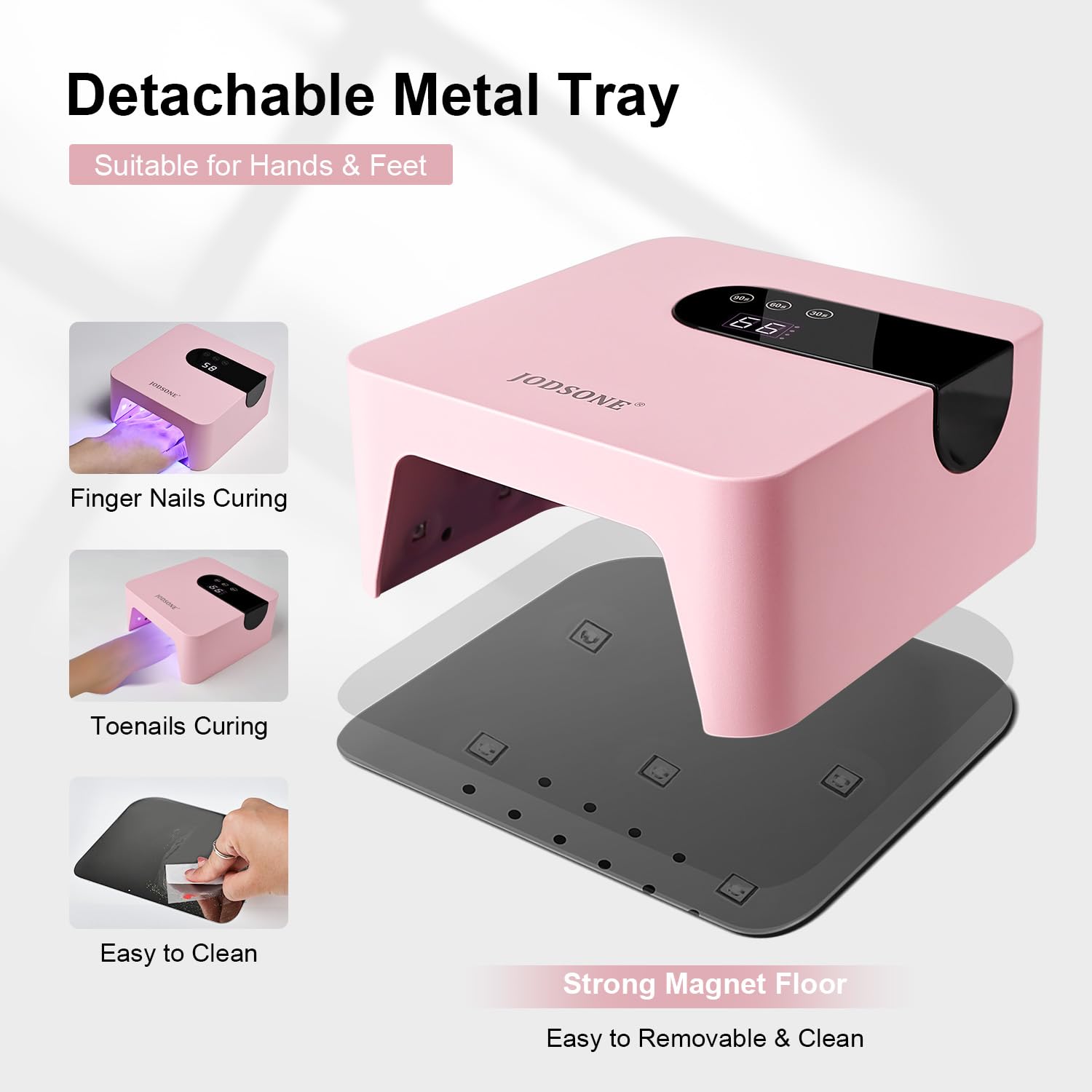JODSONE LED array detail highlighting evenly distributed beads for consistent cures
