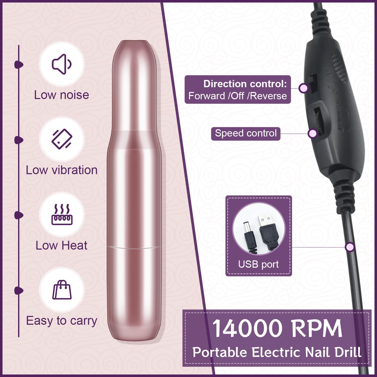 JODSONE LED nail lamp top showing timer display for fast curing