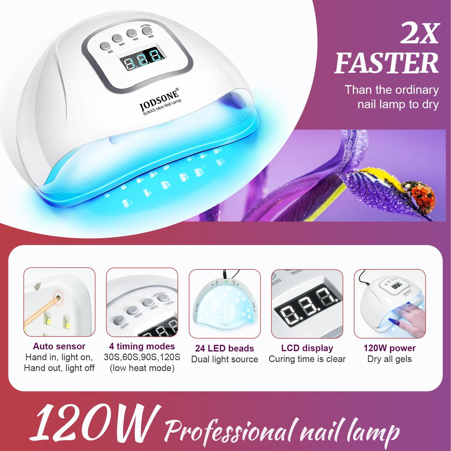 JODSONE manicure tools laid out for complete at-home workflow