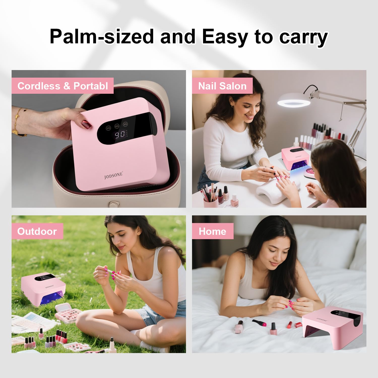 JODSONE open chamber with toes positioned to illustrate pedicure capability