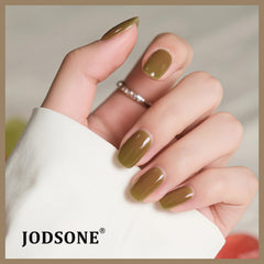 JODSONE texture of glossy top coat highlighting high shine finish and protection