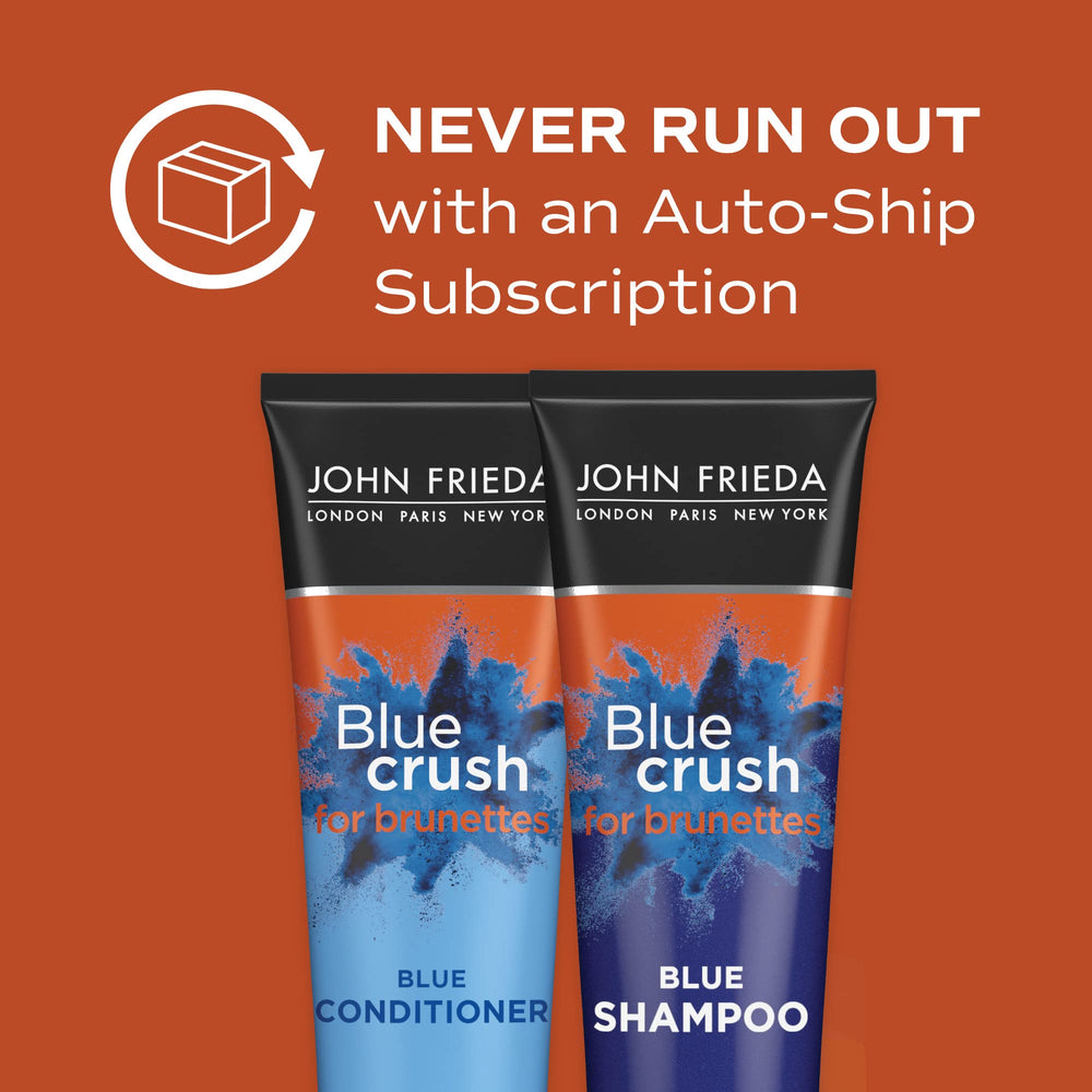 John Frieda in-shower use on brunette hair for easy at-home toning