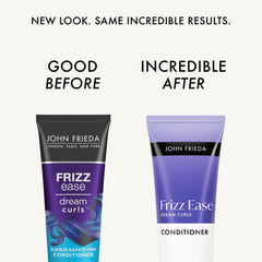 John Frieda back label with ingredient list and usage instructions