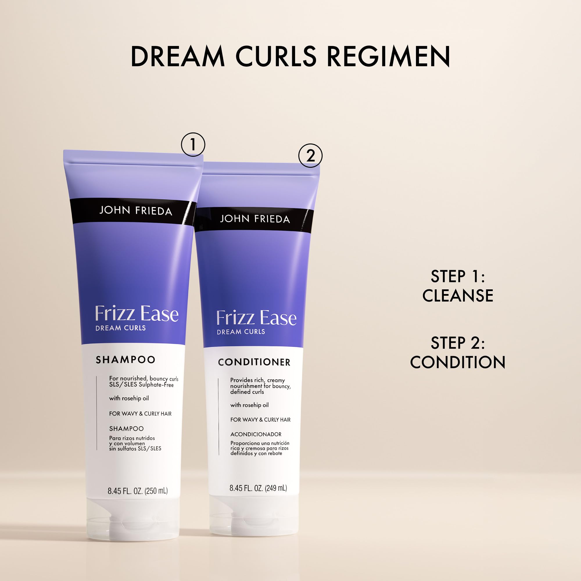 John Frieda on color-treated hair to show safe gentle conditioning
