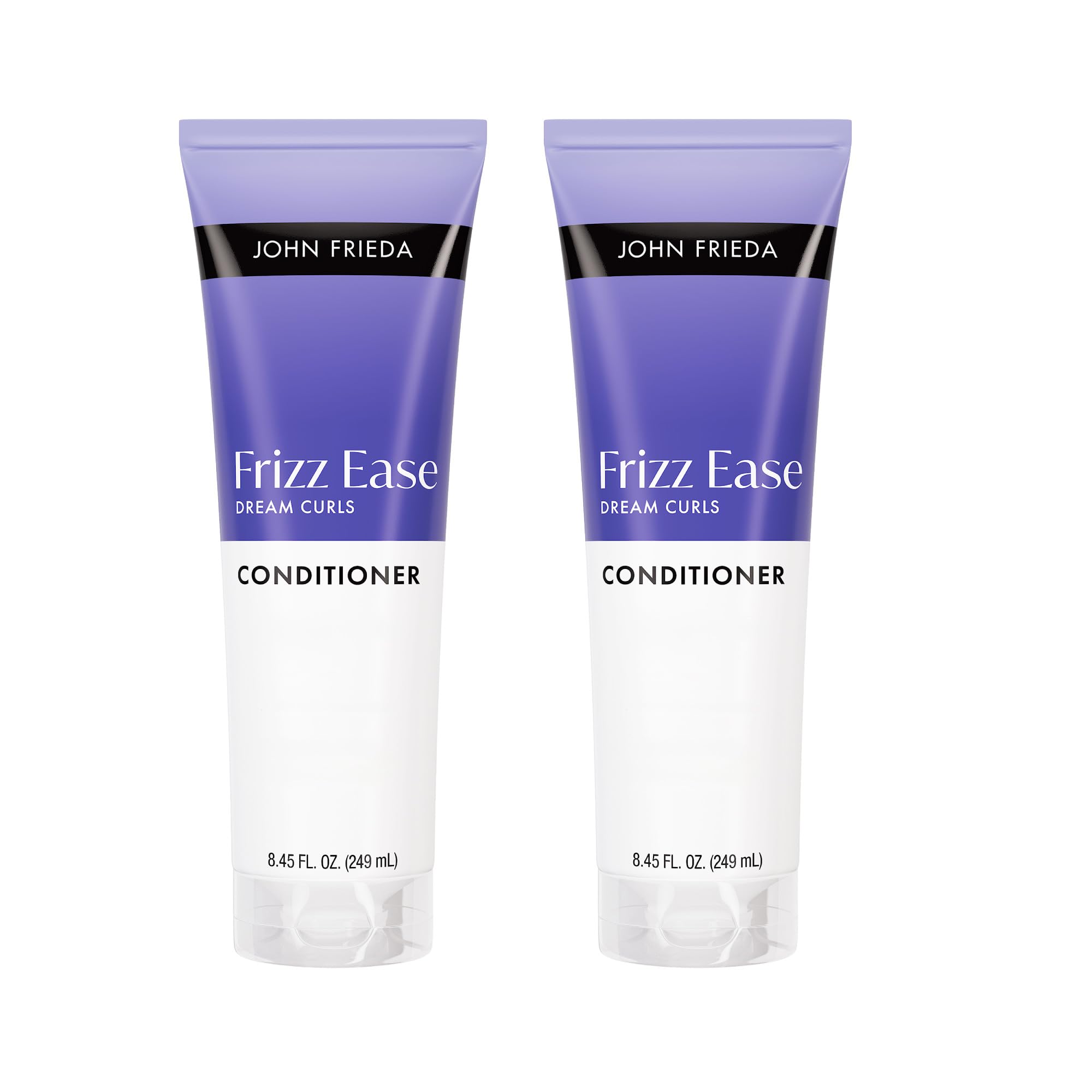 John Frieda front packaging showing product benefits and size