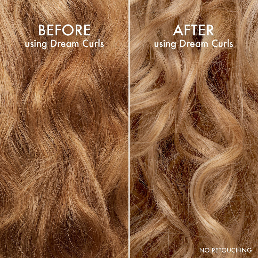 John Frieda applying conditioner in shower to wet curly hair for smoothness