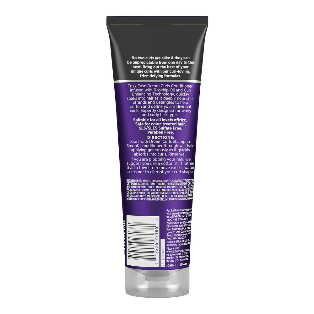 John Frieda on a bathroom shelf portraying everyday curl-care convenience