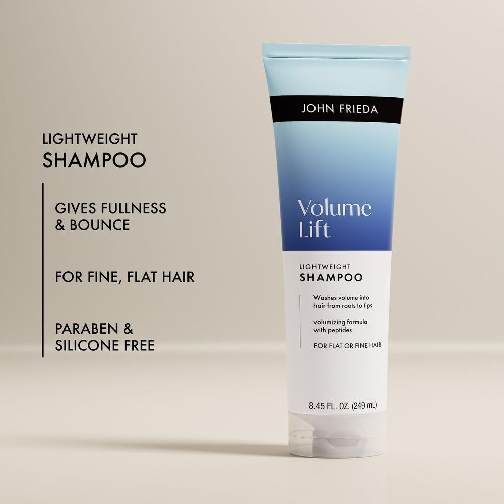 John Frieda foam texture demonstrating gentle, airy cleansing