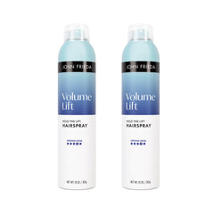 John Frieda front packaging showing volumizing hairspray benefit