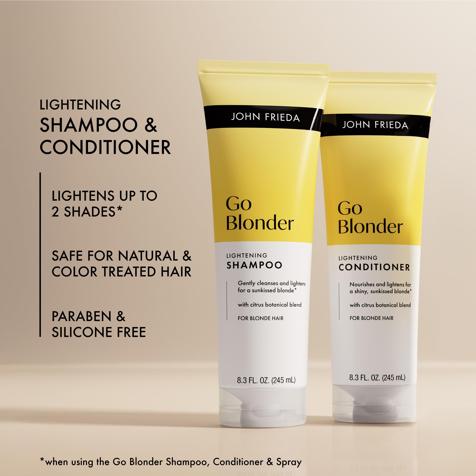 John Frieda conditioner texture close-up showing nourishing cream benefit
