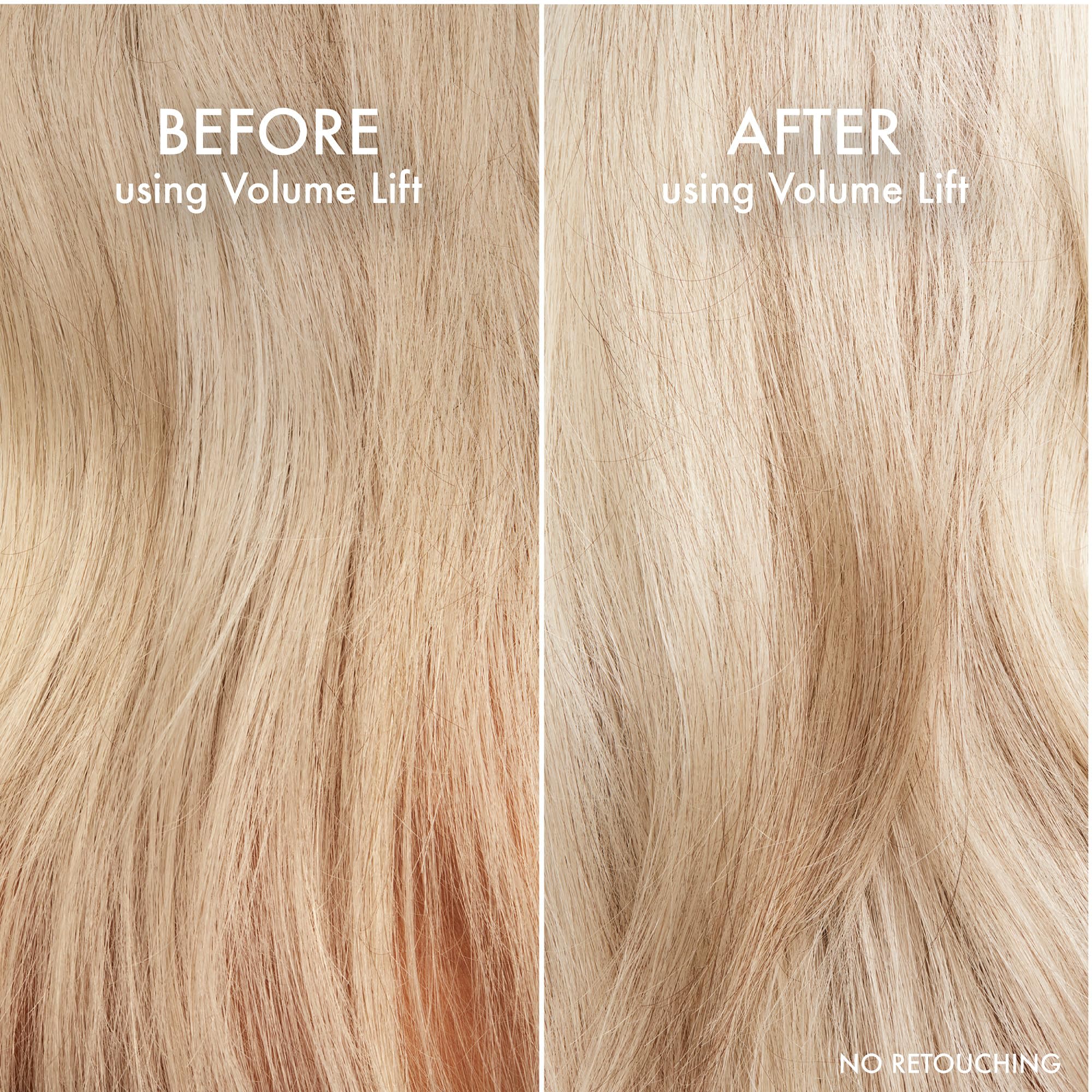 John Frieda in-shower use showing lifted roots and bounce