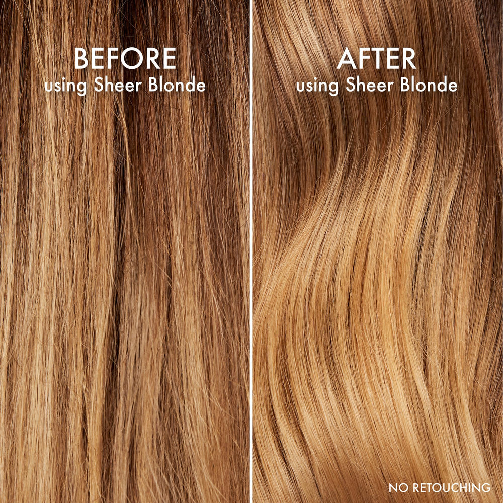 John Frieda shampoo and conditioner set illustrating boosted brightness