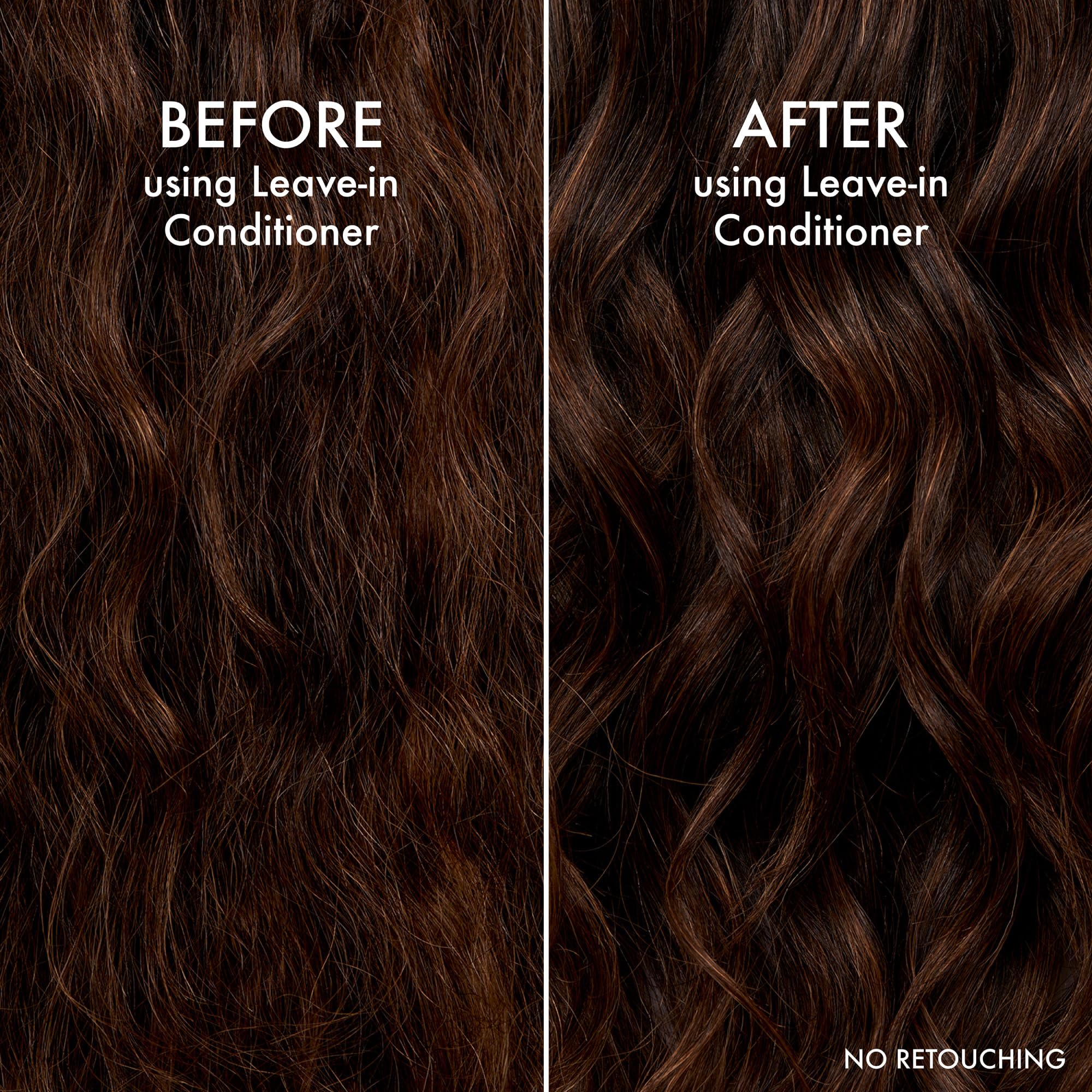 John Frieda paired with shampoo and conditioner for a complete routine benefit