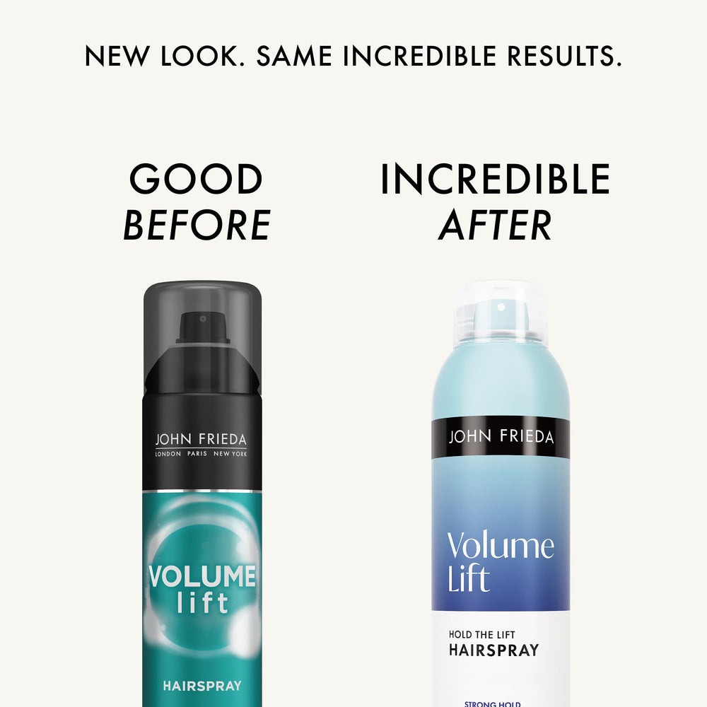 John Frieda side label with ingredients and application directions benefit