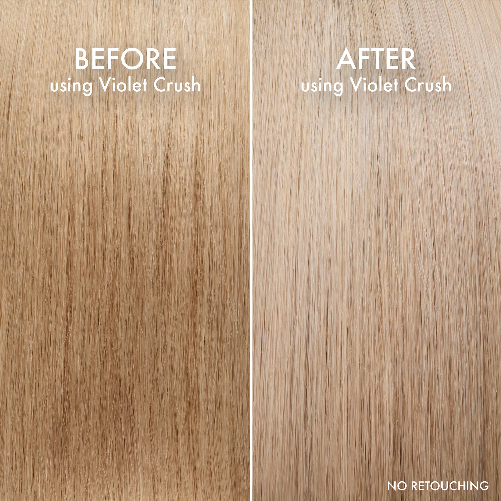 John Frieda before and after blonde hair showing brass reduction