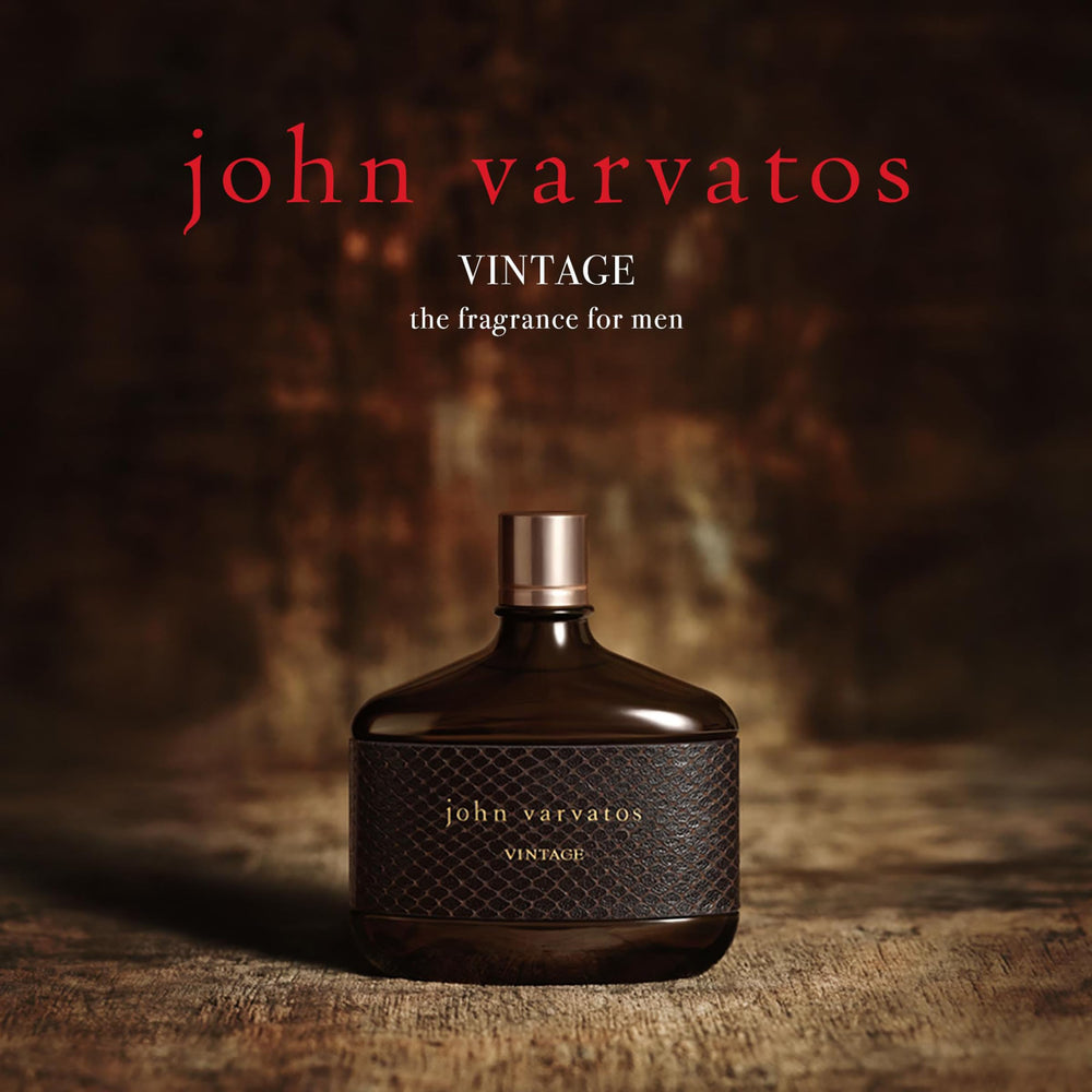 John Varvatos Vintage boxed packaging emphasizing gift-ready presentation